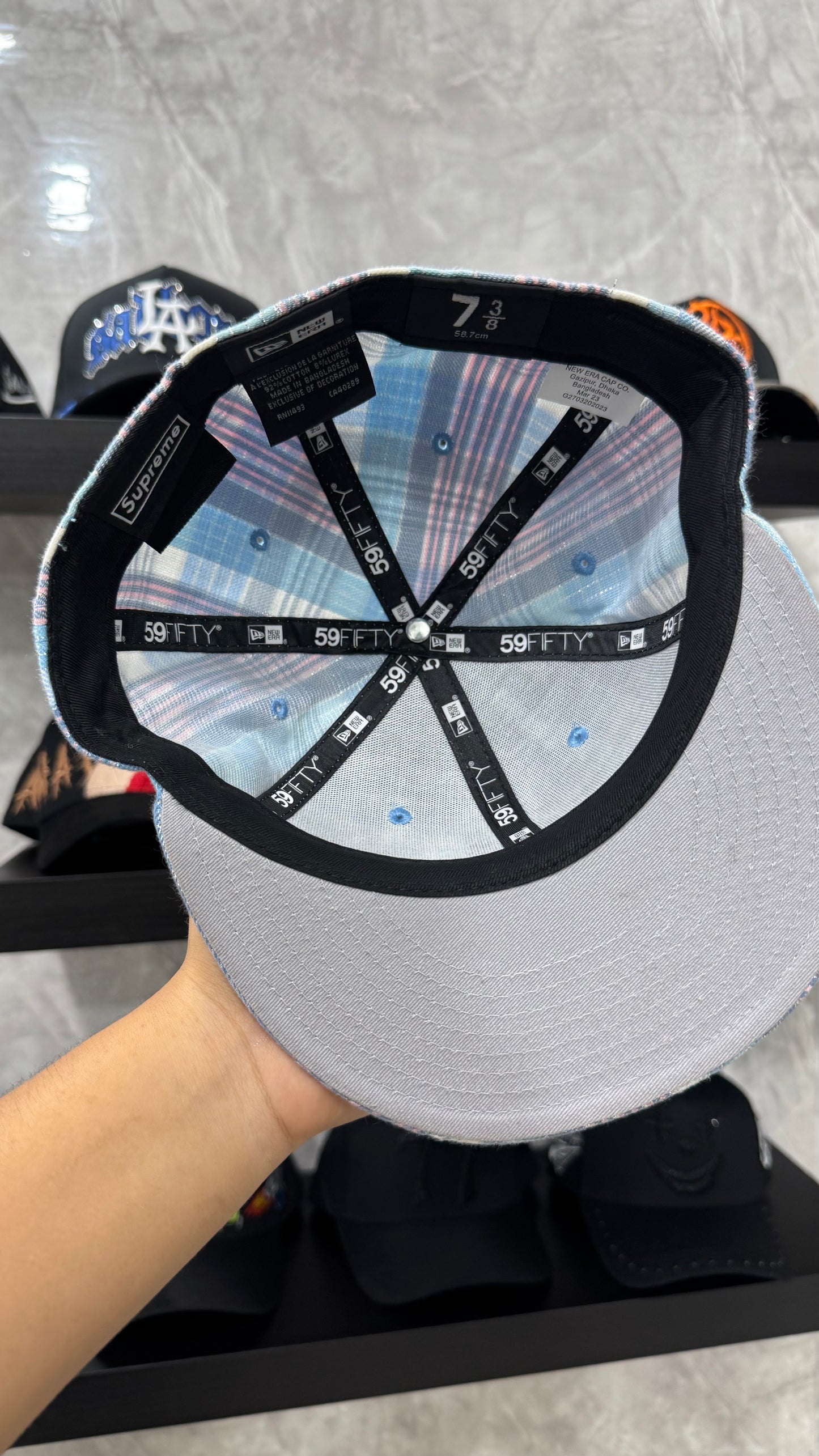 SUPREME X NEW ERA “S” 7 3/8
