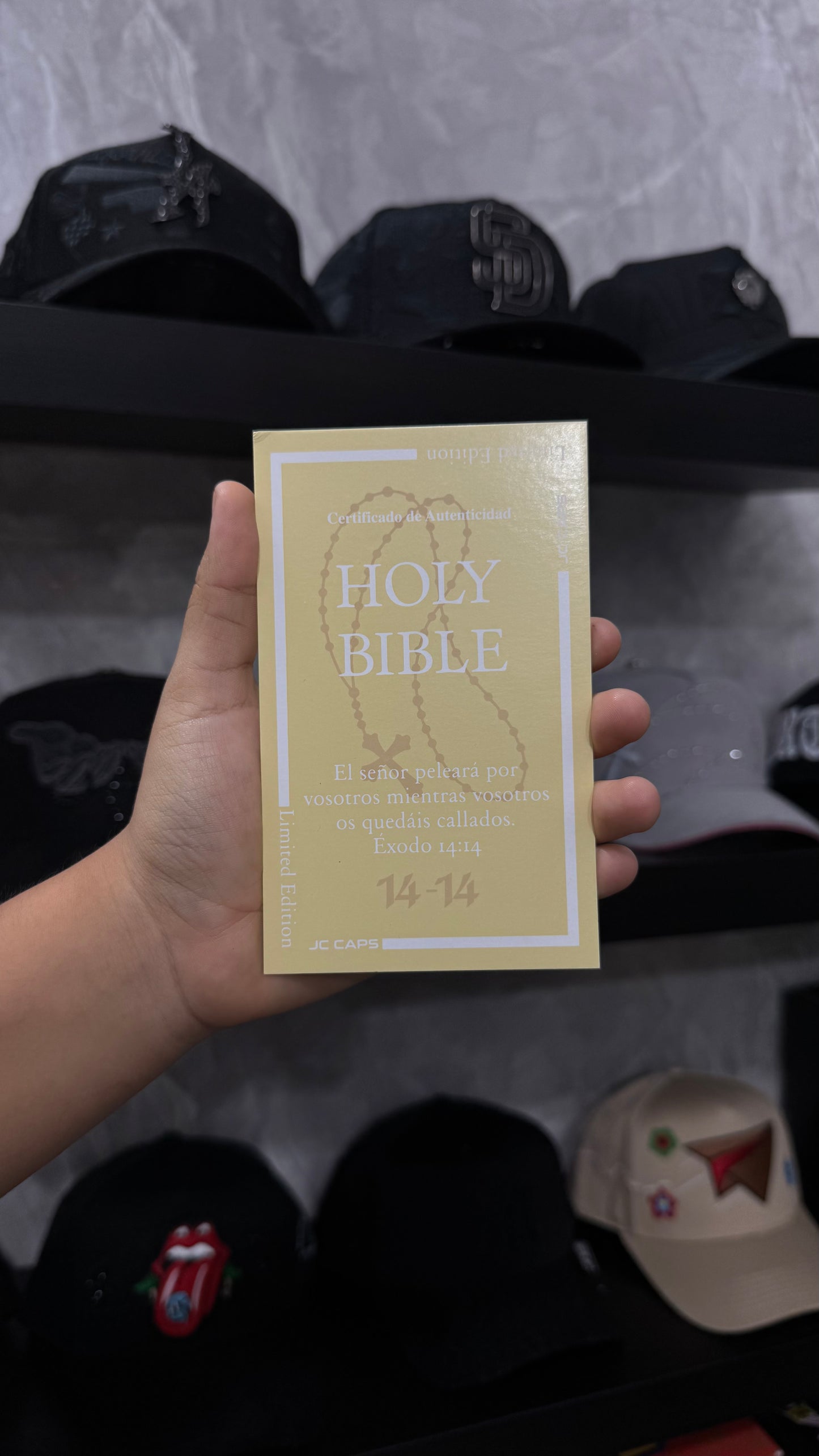 JC CAPS “HOLY BIBLE” 14-14