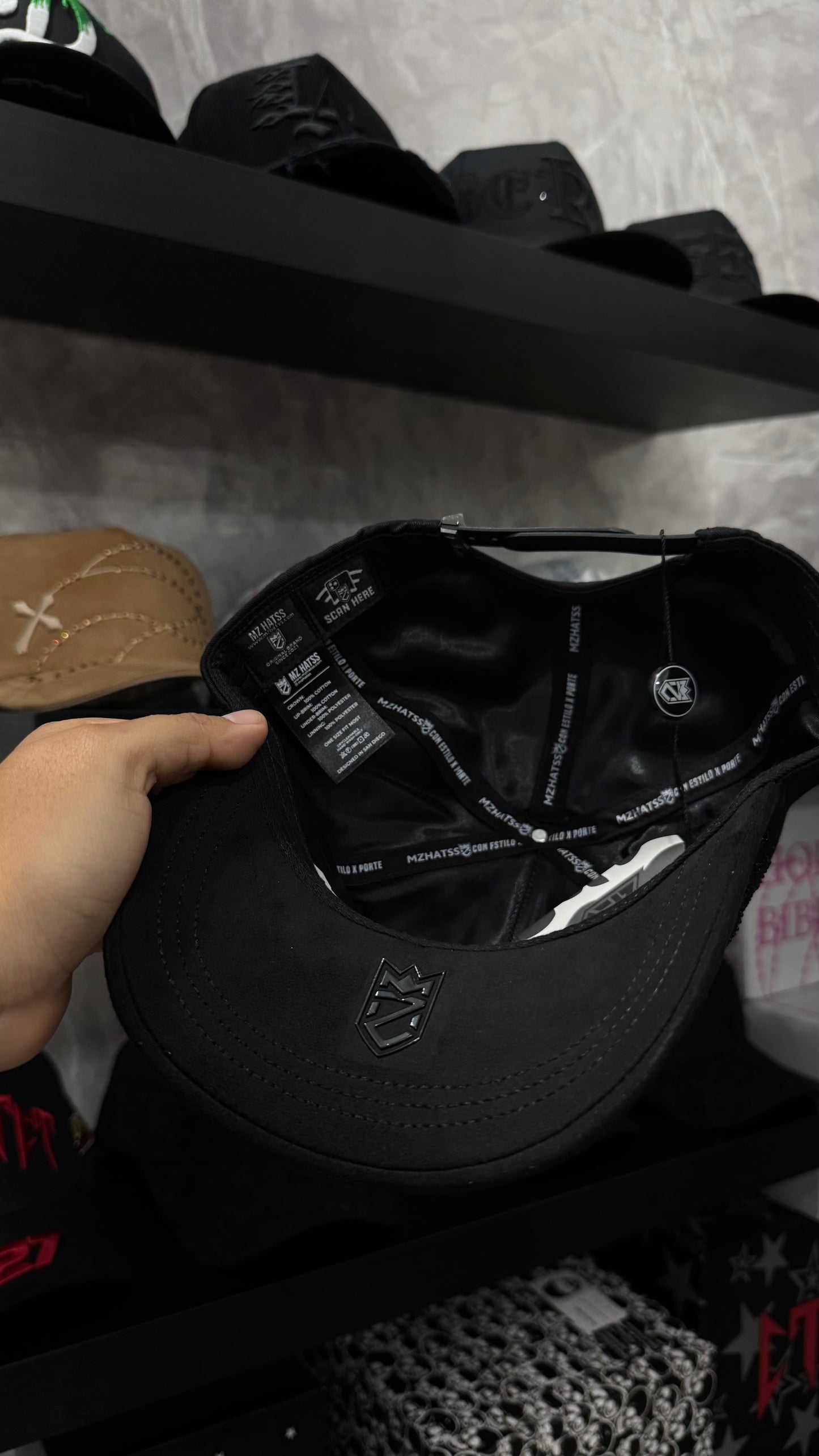 MZ HATS “VMC TOTAL BLACK”