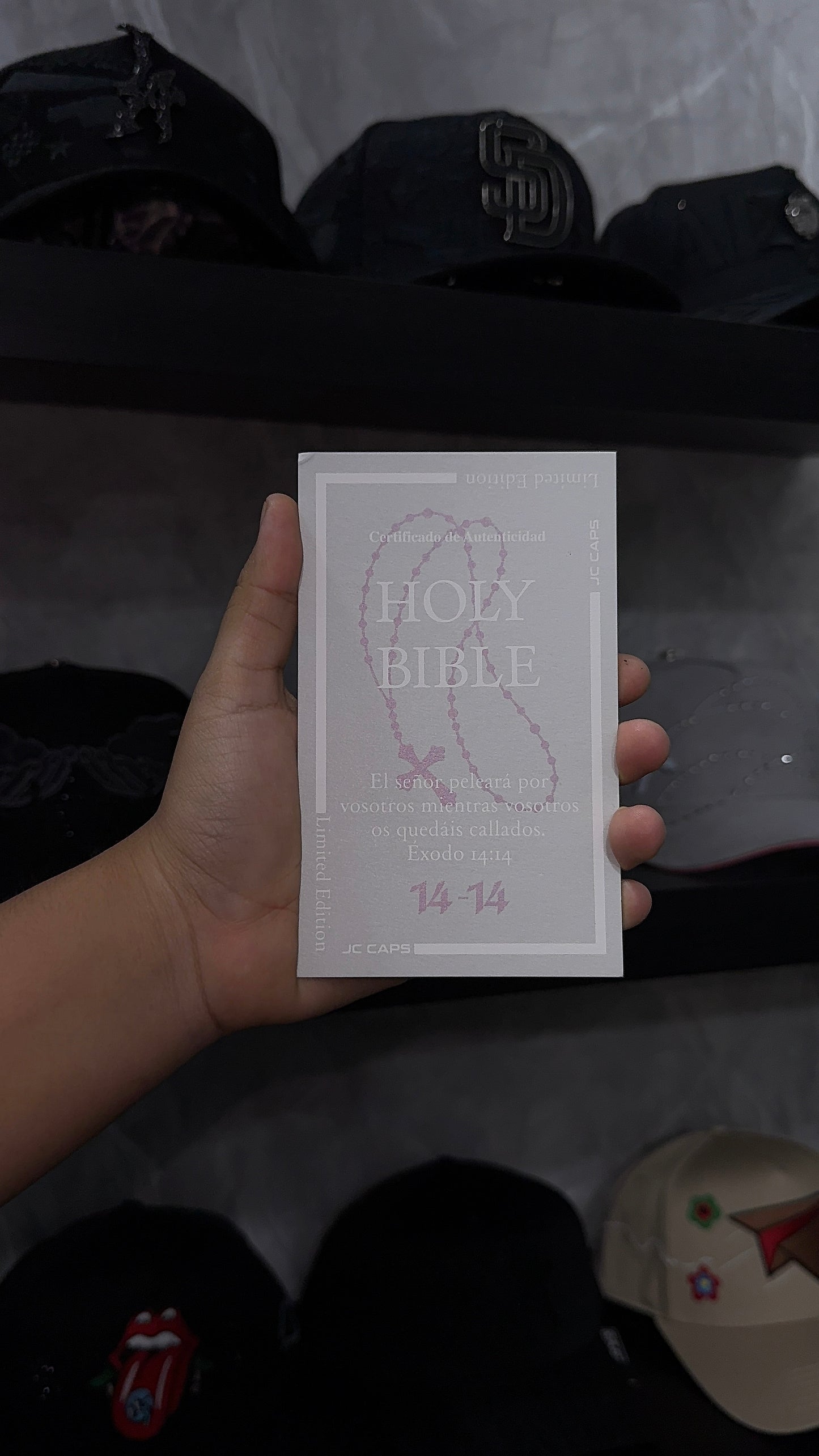 JC CAPS “HOLY BIBLE” 14-14