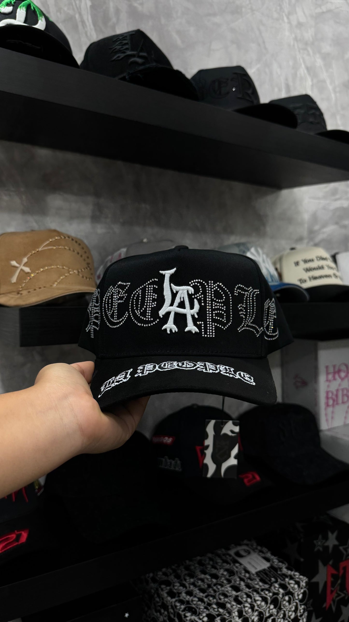 MZ HATS “LA PEOPLE CHROME CRYSTALS”